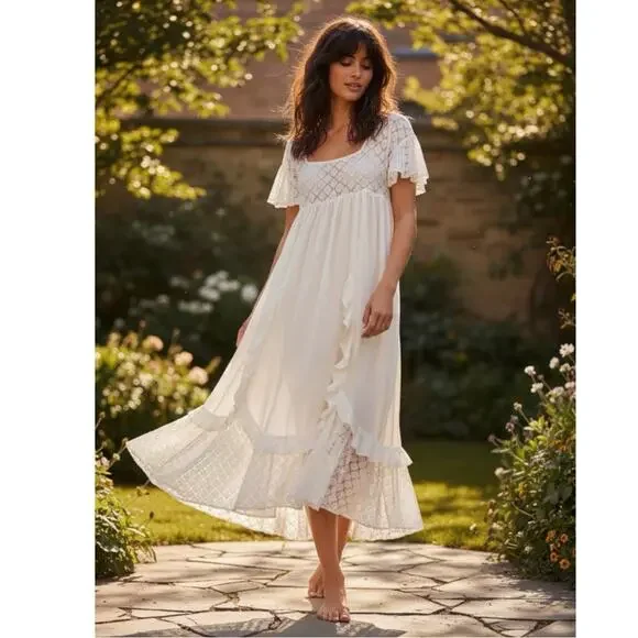 chinese dress ladies Free People Southwest Lace Maxi Dress  Timber Boutique